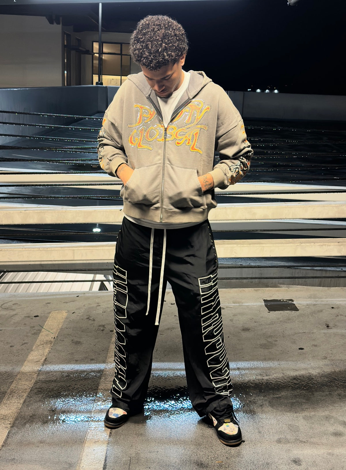 “PfifftyGlobal” Zip Up